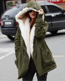 img 3 attached to Stay Cozy And Stylish With Roiii Women'S Winter Parka Jacket In Plus Size