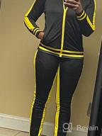 img 1 attached to Women's Choichic Jogging Tracksuit Set - Zippered Hoodie Sweatshirt + Wide Leg Slit Pants Sweat Suit review by Philip Wagner
