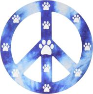 peaceful paws car magnet for imaginative folks logo