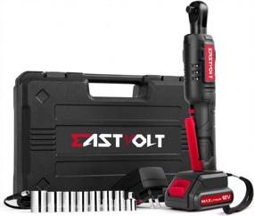 img 4 attached to 🔧 Eastvolt 12V Cordless Electric Ratchet Wrench Set: Powerful 3/8 Inch 35 Ft-lbs Tool Kit with Fast Charger, Lithium-Ion Battery, 7-Pieces Sockets & 1/4" Adaptor