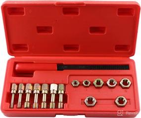 img 1 attached to 🔧 Wisepick 15 Piece Metric Thread Restorer Set - Metric Thread Repair Kit & Rethreading Tool Set