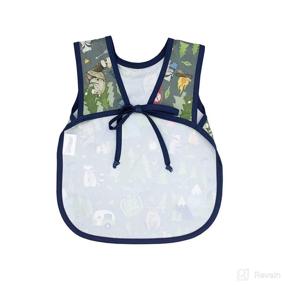 img 2 attached to Camping Bears BapronBaby - Soft Waterproof Stain Resistant Bib - Machine Washable - 6m - 5yr - (Size Baby/Toddler 6m-3T)