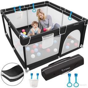 img 4 attached to Artotok Baby Playpen, Baby Play Yard with Fence & Gate - Indoor & Outdoor Kids Activity Center, 50x50 Inch Playpen for Babies and Toddlers