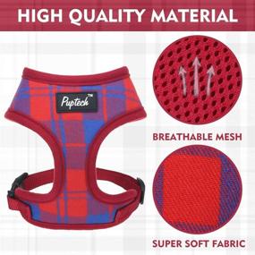 img 2 attached to 🐾 PUPTECK Soft Mesh Dog Harness: Ultimate Comfort and No-Pull Control for Your Pet!