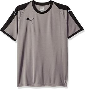 img 1 attached to PUMA Jersey Cyber Yellowpuma Black Girls' Clothing at Active