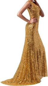 img 2 attached to 👗 Sequin Mermaid Bridesmaid Dresses - Lanier Wedding Women's Clothing