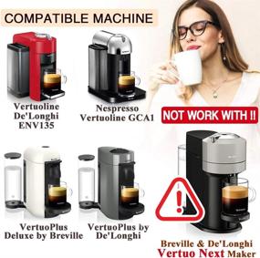 img 1 attached to Многоразовая кофейная капсула Vertuoline многоразового использования, совместимая с Nespresso GCA1 и Delonghi ENV135 - не для VERTUO NEXT (кофейная чашка на 8 унций)
