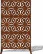 veradek star decorative outdoor divider set with stand, corten steel logo