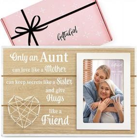 img 4 attached to GIFTAGIRL Aunt Gifts For Mothers Day Or Birthday - Pretty Mothers Day Or Birthday Gifts For Aunt Like Our Aunt Picture Frames, Are Sweet Aunt Gifts For Any Occassion, And Arrive Beautifully Gift Boxed
