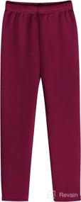 img 3 attached to Witwot Winter Toddler Legging Burgundy Apparel & Accessories Baby Girls , Clothing