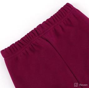 img 2 attached to Witwot Winter Toddler Legging Burgundy Apparel & Accessories Baby Girls , Clothing