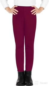 img 4 attached to Witwot Winter Toddler Legging Burgundy Apparel & Accessories Baby Girls , Clothing