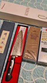 img 8 attached to Деревянный магнитный чехол для ножа для японского кухонного ножа 8 дюймов