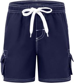 img 2 attached to 🩳 Swim in Style with Akula Trunks Shorts: Boys' Clothing with Convenient Pockets