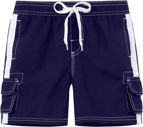 img 1 attached to 🩳 Swim in Style with Akula Trunks Shorts: Boys' Clothing with Convenient Pockets