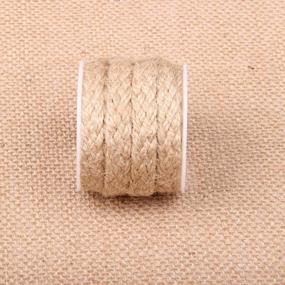 img 3 attached to Junxia 5M Burlap Twine Jute String Rope For Crafts Wedding Decoration DIY Projects (Style6)