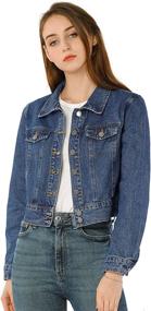 img 4 attached to Allegra Womens Casual Button Jacket Women's Clothing : Coats, Jackets & Vests