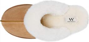 img 2 attached to Genuine Sheepskin Fluffy Shearling Slippers For Women - Cozy And Warm Indoor House Shoes By WaySoft