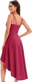 img 1 attached to DRESSTELLS Hi Low Bridesmaid Dress Women Spaghetti Strap Cocktail Dresses - Perfect For SEO