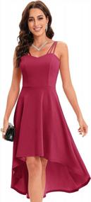 img 2 attached to DRESSTELLS Hi Low Bridesmaid Dress Women Spaghetti Strap Cocktail Dresses - Perfect For SEO