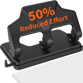 img 4 attached to Streamline Classroom Organization with AFMAT's 40-Sheet Reduced Three Hole Punch