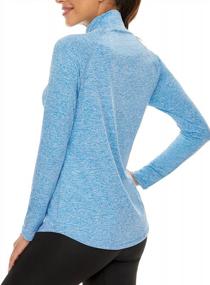 img 2 attached to LURANEE Women'S UPF 50+ Long Sleeve 1/4 Zip Pullover: Perfect For Hiking, Running & Working Out!