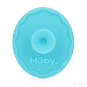 img 2 attached to 🛁 Nuby Scrubbies Silicone Bath Brush: 2-Pack with Convenient Built-in Handle