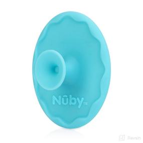 img 1 attached to 🛁 Nuby Scrubbies Silicone Bath Brush: 2-Pack with Convenient Built-in Handle