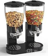 🍬 dual dry food dispenser - ideal for candy, nuts, rice, granola, cereal & more. dispenses 1 ounce per twist! convenient food storage, maintains freshness! логотип