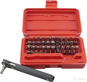 img 3 attached to KAIFNT K402 Screwdriver Bit Set & Mini Ratchet Wrench, 1/4-Inch Drive, 34-Piece - Ultimate SEO-Optimized Kit!