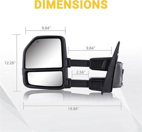 img 1 attached to Towing Mirrors 2015 2019 Dynamic Extendable