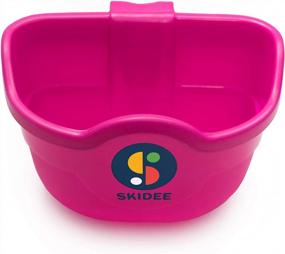 img 4 attached to SKIDEE Y200 Foldable Kick Scooter Front Basket Attachment For Kids - Holds Water Bottle, Toys, Snacks & More - 7 Colors Available