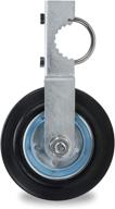 🔒 gate helper wheel: sturdy 6" support for chain link fence swing gate, fits 1-5/8" to 2" frames logo