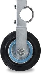 img 4 attached to 🔒 Gate Helper Wheel: Sturdy 6" Support for Chain Link Fence Swing Gate, Fits 1-5/8" to 2" Frames