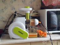 img 1 attached to Kitfort KT-1110-1 screw juicer, green review by Gabriela Mantojfel ᠌