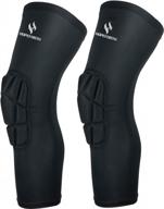 protect your knees and thighs with hopeforth 2 pack compression leg sleeves - perfect for sports and activities! logo