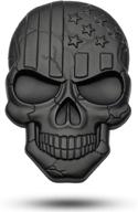 🏍️ dsycar 3d skull emblem usa flag metal car motorcycle stickers - 2.75 x 1.77 in (black skull sticker) логотип