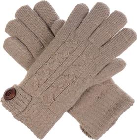 img 4 attached to 🧤 Stylish Adults Black Button Embellished Men's Gloves: Essential Accessories for Winter