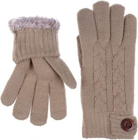 img 2 attached to 🧤 Stylish Adults Black Button Embellished Men's Gloves: Essential Accessories for Winter