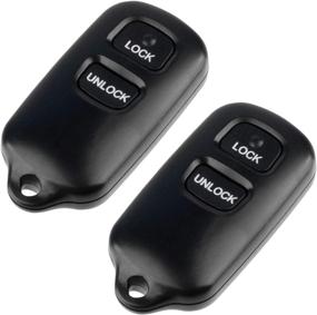 img 2 attached to 🔑 High-Quality Key Fob Set for 2001-2008 Scion Toyota Keyless Entry Remote - 2 Pack