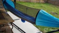 img 1 attached to Lightweight 2 Person Camping Hammock With Mosquito Net & Tree Straps - Perfect For Outdoor Backpacking, Hiking & More! review by Jeff Jemison
