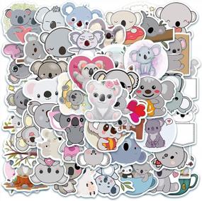 img 4 attached to Waterproof Koala Stickers - 50 PCS Vinyl Decals For Laptop, Skateboard, Water Bottles, Phone, Guitar, And More - Fun And Cute Koala Stickers For Kids And Adults