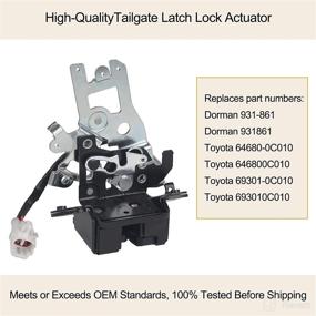 img 3 attached to Liftgate 2001 2007 64680 0C010 69301 0C010 Integrated Replacement Parts