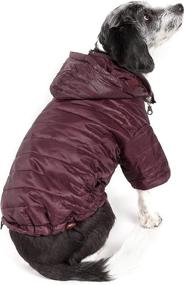 img 4 attached to 🐾 Stay Warm in Style: Pet Life ® Lightweight Adjustable 'Sporty Avalanche' Pet Coat