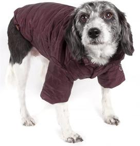 img 1 attached to 🐾 Stay Warm in Style: Pet Life ® Lightweight Adjustable 'Sporty Avalanche' Pet Coat