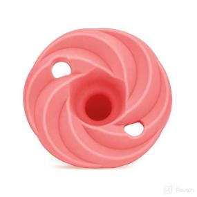 img 2 attached to 🍼 DODDLE &amp; CO. Holland Pop Pacifier: Natural Shape, 100% Silicone (3+ Months, Peach/Navy) - A Must-Have Baby Accessory!