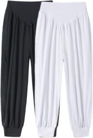 img 1 attached to AvaCostume Boys' Black Baggy Casual Pants - Boys' Clothing - Trousers