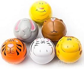 img 2 attached to 🐾 Fun Pack of 12 Squeeze Stress Balls - Assorted Zoo Animal Designs for Kids and Adults - Perfect Party Favors!