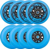 aowish 85a inline skate wheels for outdoor hockey roller blades - includes abec-9 bearings and floating spacers (8-pack) logo