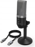 fifine k670 usb microphone - perfect for podcasting, streaming, voice overs and skype chats on mac and windows computers logo